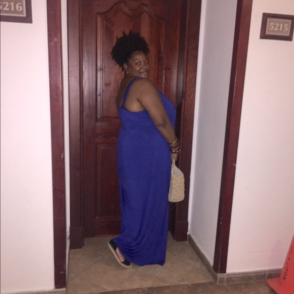 Plus Royal Blue Maxi Dress size 3x